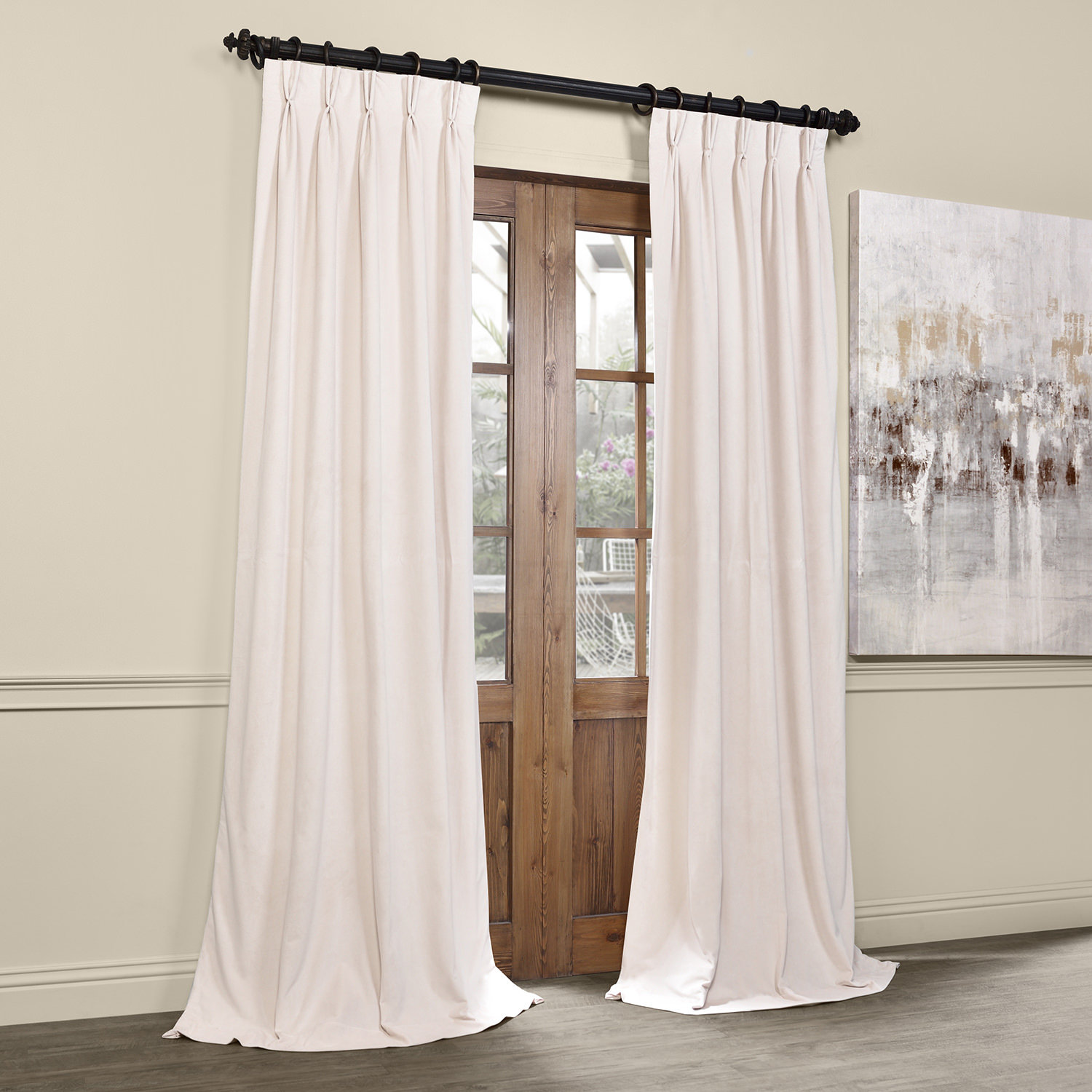 Balone Solid Blackout Thermal Pinch Pleat Single Curtain Panel